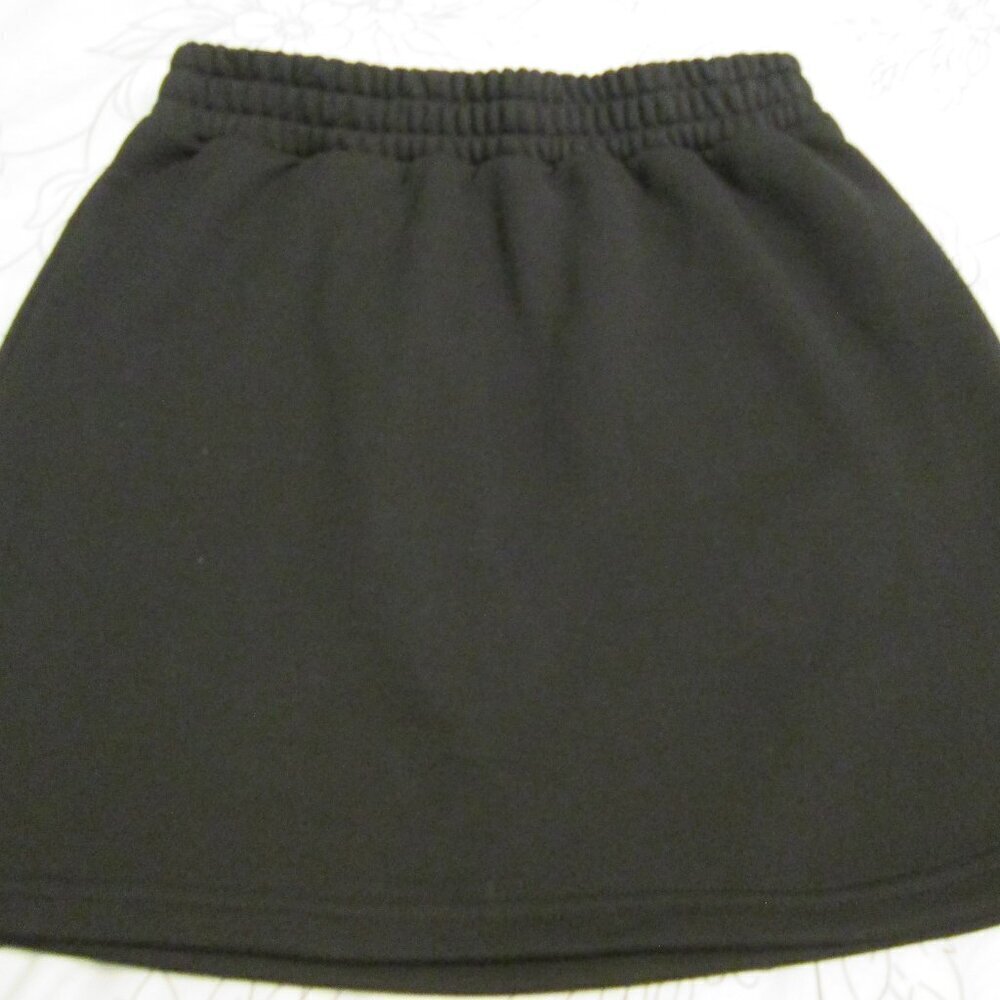 Commense Elastic Waistband Pull on A-line Mini Skirt-Black-Small-NWOT
